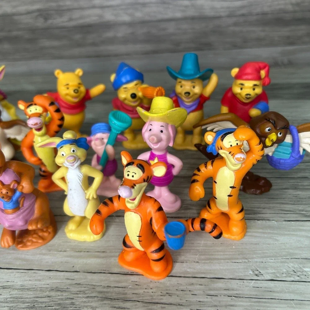 Winnie The Pooh Figures Lot Friends Cake Topper Pooh Tigger Eeyore Owl Rabbit